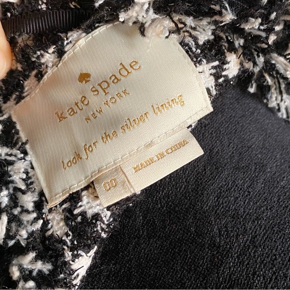 NWOT Kate Spade houndstooth jacket. Size 00 - Picture 5 of 5